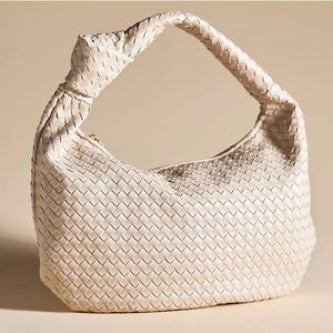 Anthropologie Bridgette Melie Bianco bag cream